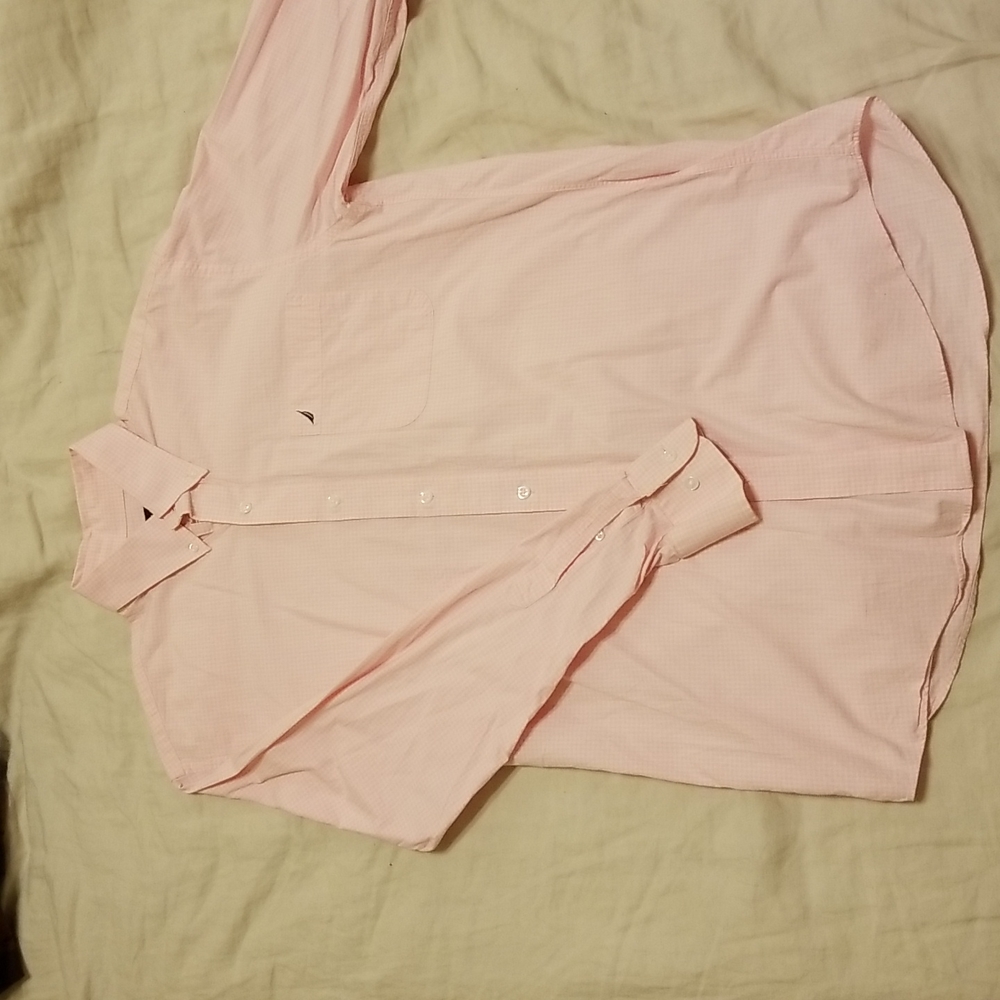 Nautica Pink Dress Shirt 15 32/33